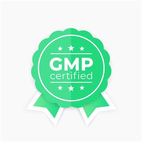 Premium Vector Gmp Certified Badge Good Manufacturing Practice Vector Label