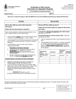 Fillable Online Nmu Financial Aid Office Fill Online Printable