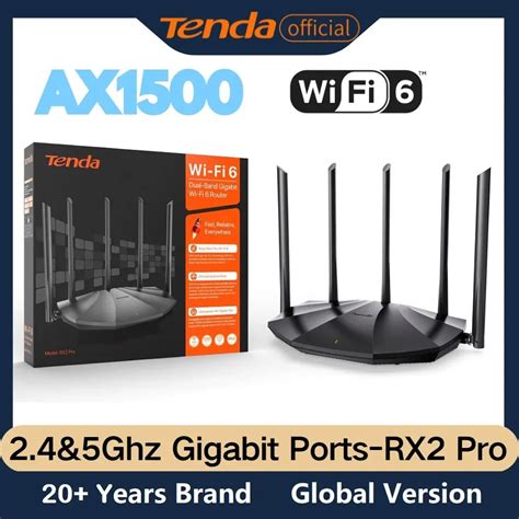 Tenda Enrutador Inal Mbrico WIFI6 AX1500 Gigabit Amplificador De Se Al