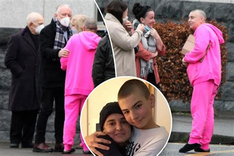 Sinead O'Connor wears bright pink to Hindu funeral for son