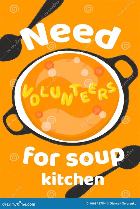 Need Volunteers for Soup Kitchen Vertical Poster Template. Charity ...