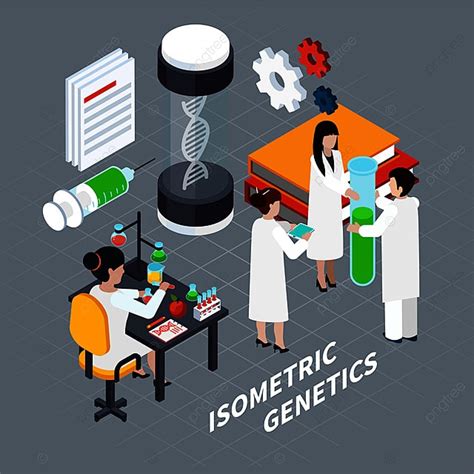 Concepto Isom Trico De Ciencia Y Gen Tica Con S Mbolos De Laboratorio