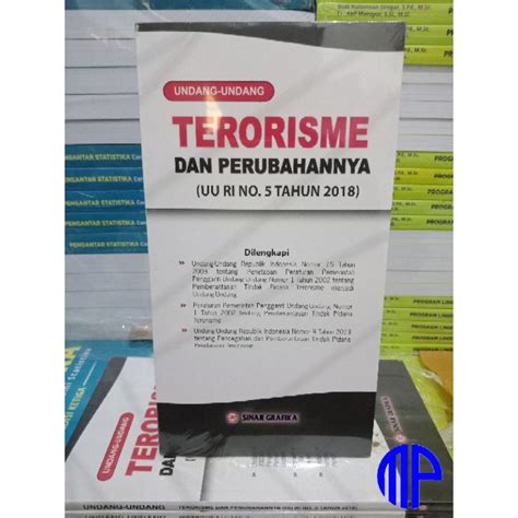 Jual Uu Terorisme Dan Perubahannya Uu Ri No 5 Tahun 2018 Shopee