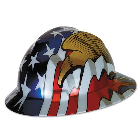 Msa American Flag W 2 Eagles V Gard Hard Hat Ironworkergear