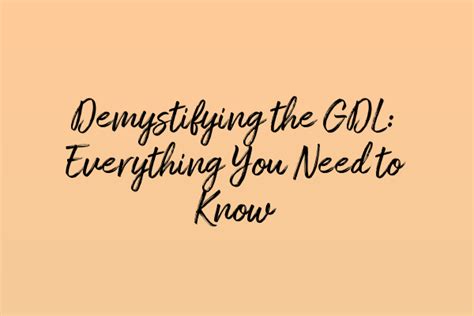 Demystifying The Gdl Everything You Need To Know Become Solicitor