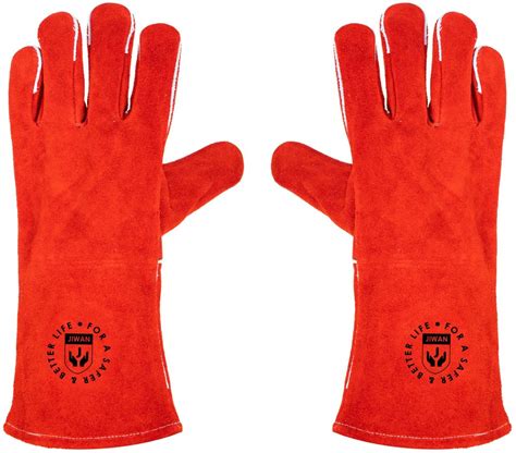 Leather Buff Split Chrome 35 Cm Red Split Welding Gloves Model Name