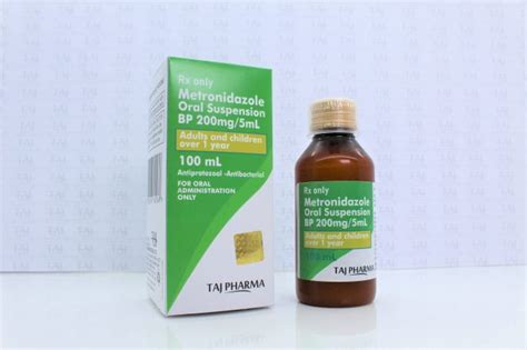 Metronidazole Oral Suspension 200mg5ml Manufacturers India