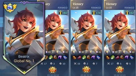 WTF DAMAGE BEATRIX BEST BUILD AND EMBLEM TO WIN EVERY GAME YouTube