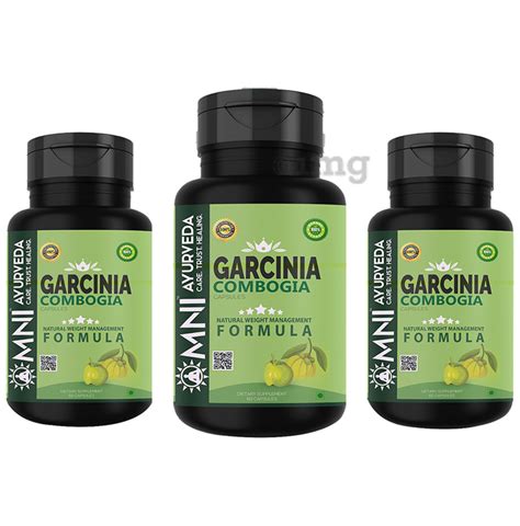 Omni Ayurveda Garcinia Combogia Capsule 60 Each Buy Combo Pack Of 3