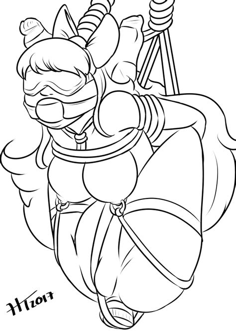 Lineart RWBY Bondage By TanoshyHT Hentai Foundry