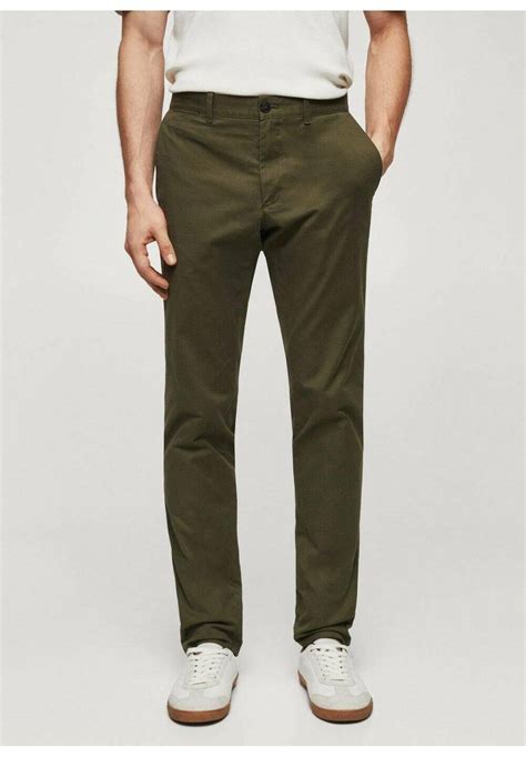 Mango Barna Chinos Vert Moyengreen Zalandoie