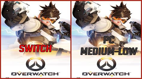 Overwatch Nintendo Switch Trailer Comparison Vs Pc Medium Low Settings