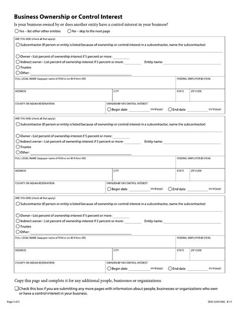 Form Dhs 5259 Eng Fill Out Sign Online And Download Fillable Pdf