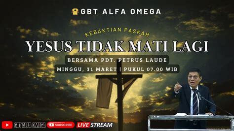 IBADAH RAYA MINGGU 31 MARET 2024 GBT ALFA OMEGA BLITAR YouTube