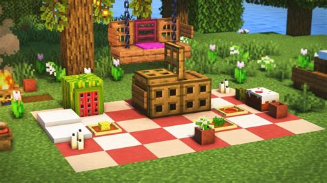 Cool Minecraft Creations Minecraft Designs Minecraft Picnic Spot