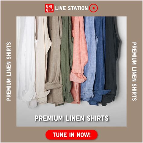 Premium Linen Shirts By Uniqlo Mall Bali Galeria Uniqlo Live Station