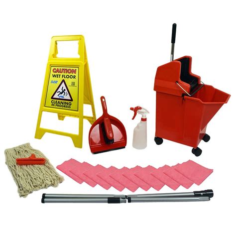 Syr Kentucky Ladybug Mop Bucket Set Red Floor Cleaning Starter Kit