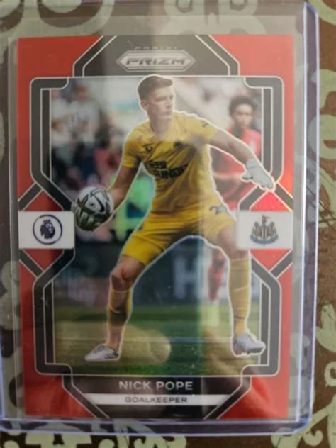 Panini Prizm Premier League Red Prizm Nick Pope