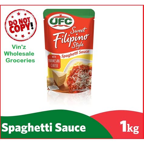 Ufc Hunts Sweet Filipino Style Spaghetti Sauce W Parmesan Cheese 1kg