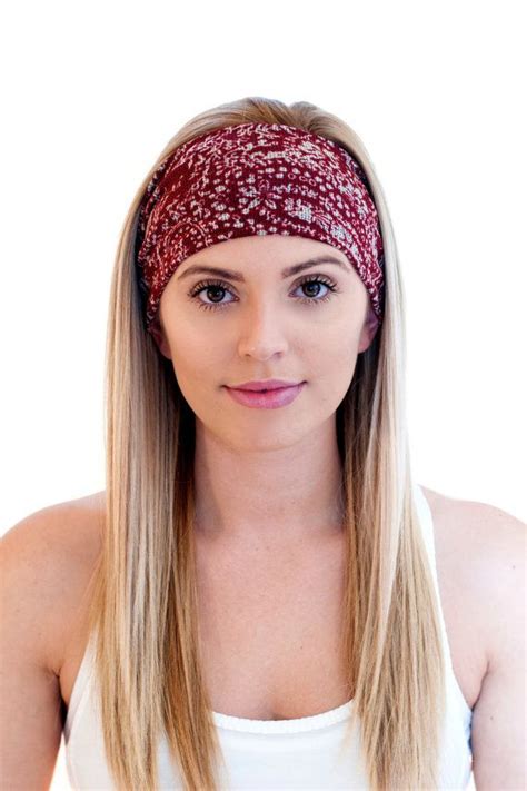 Red Yoga Headband For Workout And Fitness