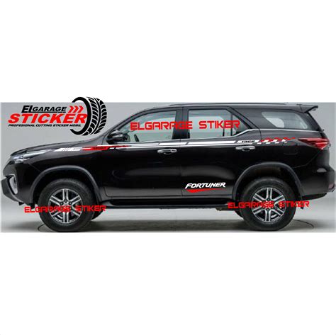 Stiker Mobil Toyota Fortuner Cutting Stiker Variasi Body Fortuner