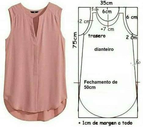 10 Moldes De Blusa Feminina Para Imprimir Gratuitamente