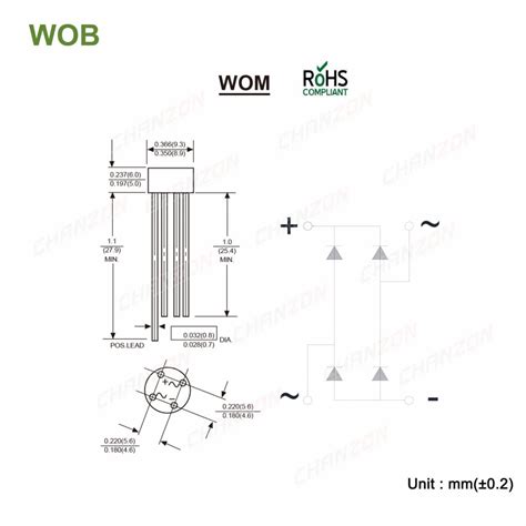 Pcs Original W Brand New Diode Bridge Rectifier A V Wob