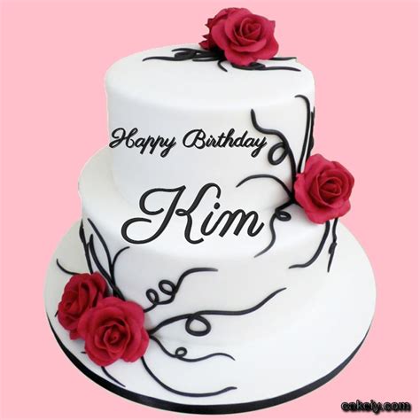 🎂 Happy Birthday Kim Cakes 🍰 Instant Free Download