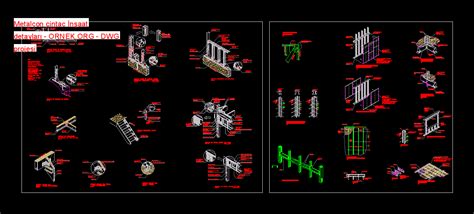 Proje Sitesi Paneli Slab Sendika Autocad Projesi