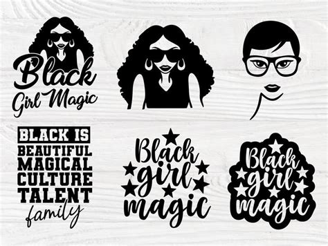 Black Woman Svg Bundle Black Girl Magic Svg Files Etsy Black Girl Magic Black Girl Magic Shirt