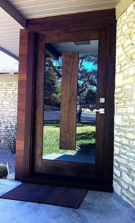 Floating Panel 2 Exterior Doors Modern Front Door Entry Doors With Glass