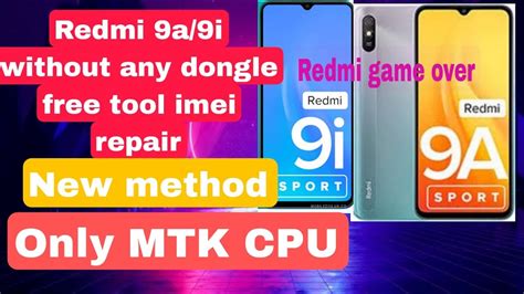 Redmi 9a 9i Without Any Dongle All Redmi Mtk Phones Imei Repair