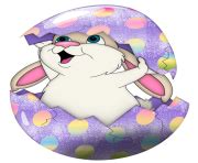 Cute Purple Easter Bunny In Egg Transparent Png Clipart