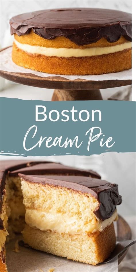 How To Make The BEST Boston Cream Pie Boston Cream Pie Cream Pie