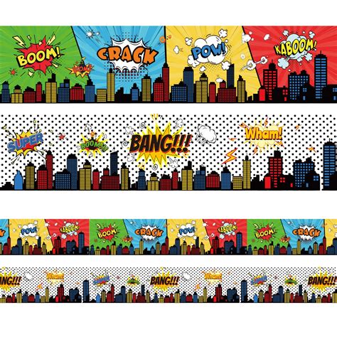 Buy 67ft Super Theme Hero Bulletin Board Borders Stickers Super Theme