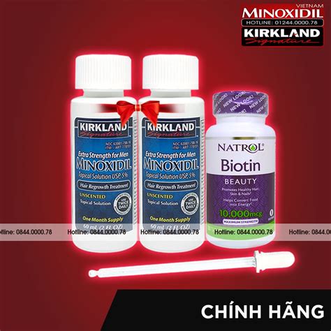 Thuốc Mọc Râu Tóc Minoxidil 5 Combo 2 Lỏng 1 Biotin Shopee Việt Nam