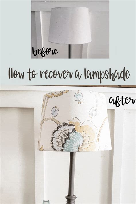 How To Recover A Lampshade With Fabric