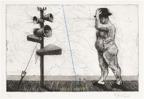 William Kentridge Man With Megaphone Cluster Modern And