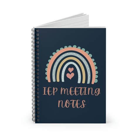 IEP Meeting Notes Special Needs Mom Journal SPED Teacher Journal