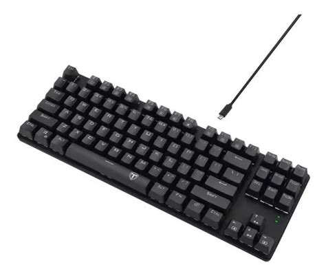 Teclado gamer T Dagger Bora QWERTY T Dagger Blue español latinoamérica