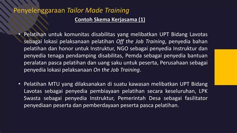 Mekanisme Penyelenggaraan Tailor Made Training Update