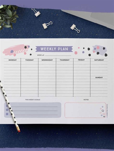 Free Printable Weekly Schedule Free Printable Templates