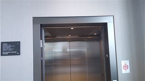 Brand New Schindler 3300 XL Traction Sky Bridge Elevator At Loews Hotel