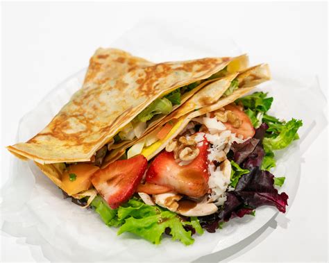 Picture Of Savory Crepe With Salad — Free Stock Photo