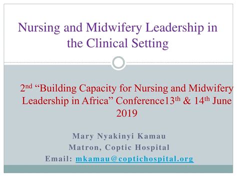 Ppt Nursing And Midwifery Leadership In The Clinical Setting