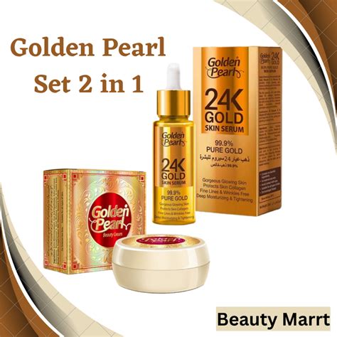 Original Golden Pearl Cream K Gold Skin Serum In Set