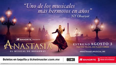 Una historia legendaria Anastasia llega a México desde Broadway