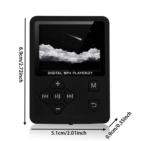 Mp4 Playermp3 Music Player With 32gb Memory Sd Card Slim Classic