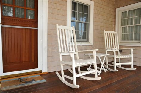 Rocking Chairs On Porch Stock Photo Image Of Rocking