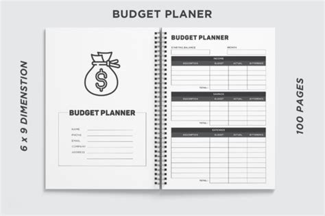 Budget Planner Kdp Interior Pages Graphic By Best Kdp Creative